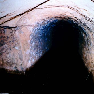 Interior of Mount William Tunnel.